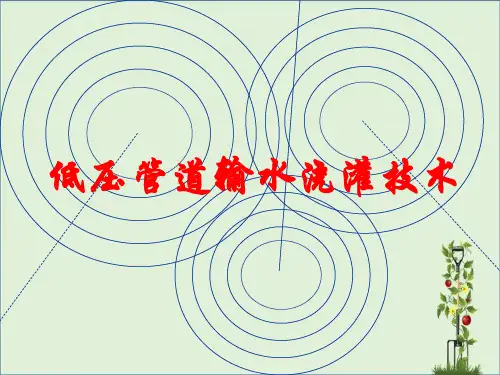 低压管道输水技术课件