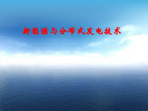 新能源与分布式发电技术10分布式发电技术
