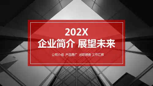 企业简介 展望未来ppt