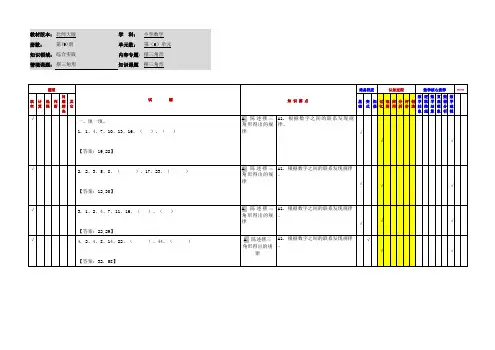 小学数学五年级上册 应用作业：摆三角形