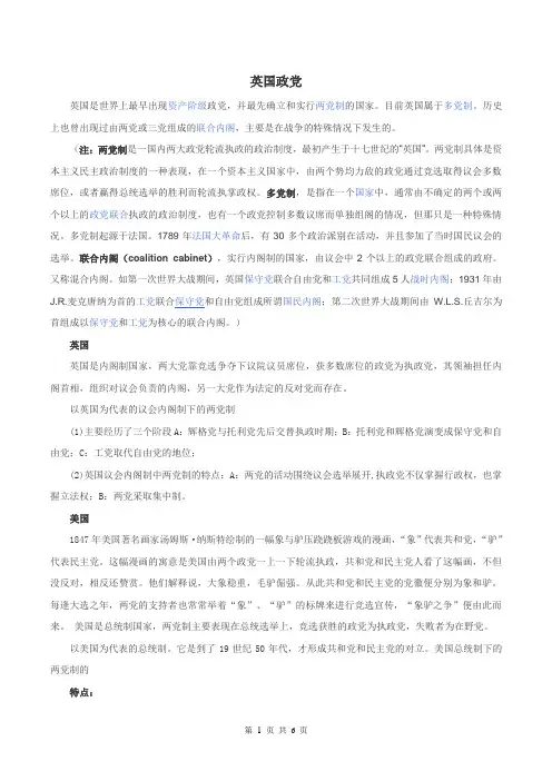 英国政党