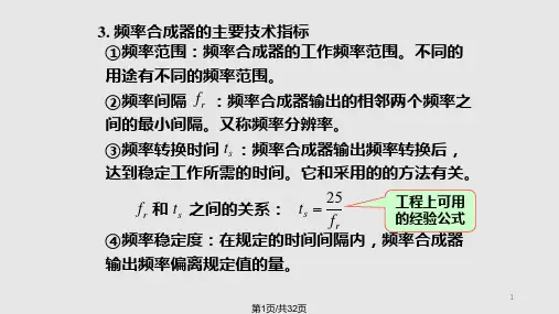 锁相技术频率合成PPT课件