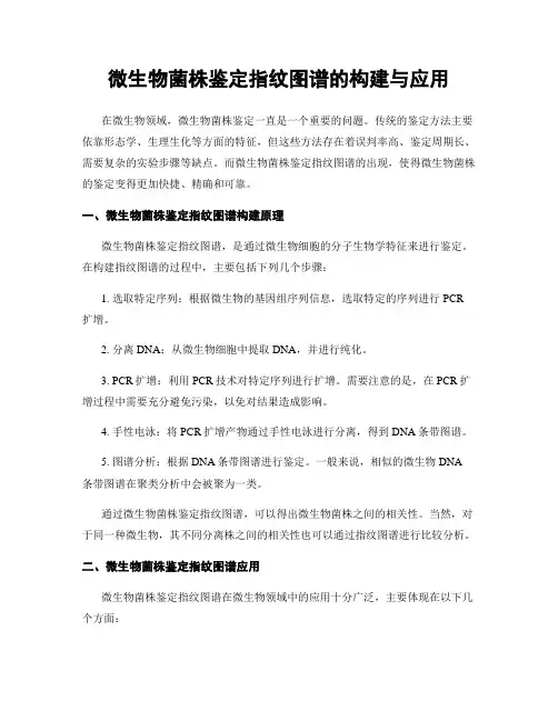 微生物菌株鉴定指纹图谱的构建与应用