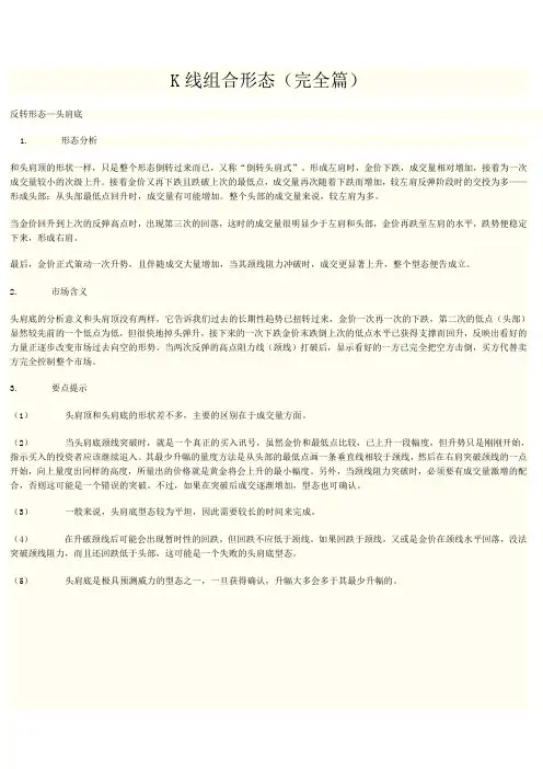 K线组合形态(完全篇)