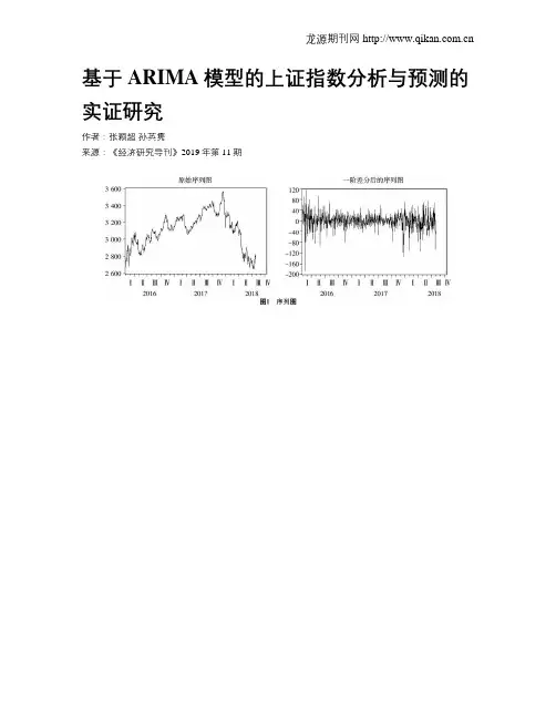 基于ARIMA模型的上证指数分析与预测的实证研究