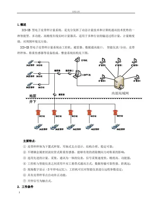 电子皮带秤使用说明书(总)