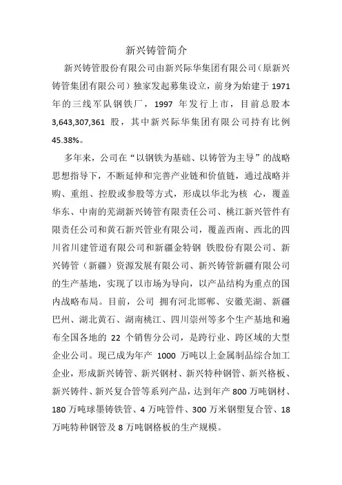 新兴铸管简介