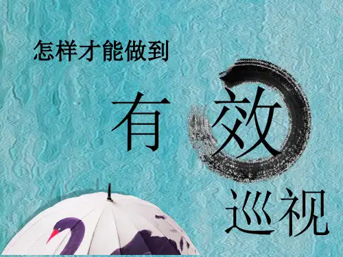 怎样才能做到有效巡视-推荐课件