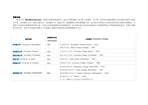 红砖大学 Red Brick University