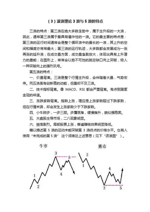 （3）波浪理论3浪与5浪的特点