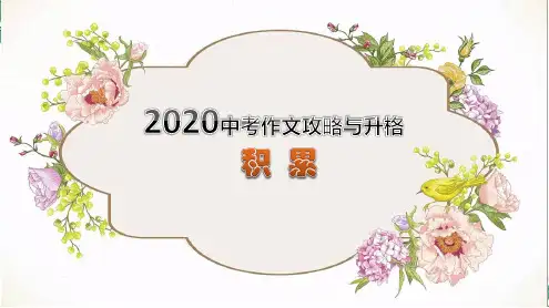 中考作文攻略与升格01积累PPT幻灯片(38页)