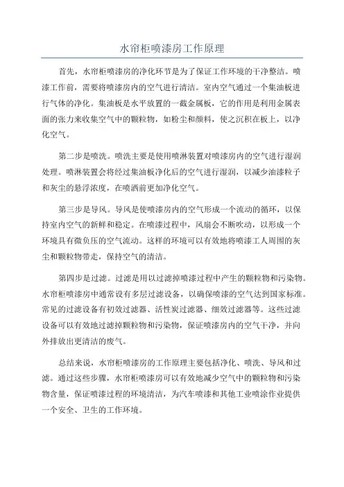 水帘柜喷漆房工作原理