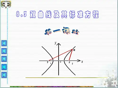 双曲线及其标准方程1PPT课件