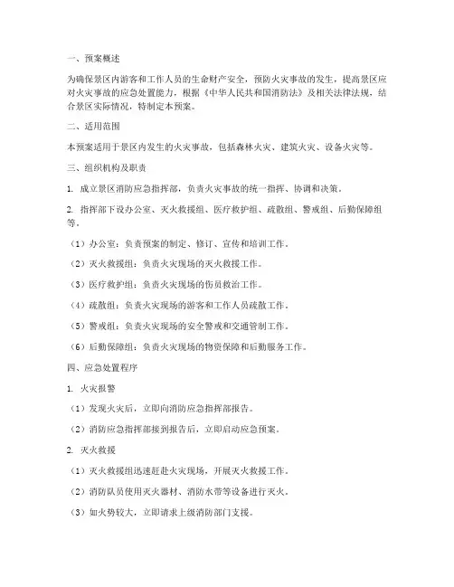 景区消防应急专项预案