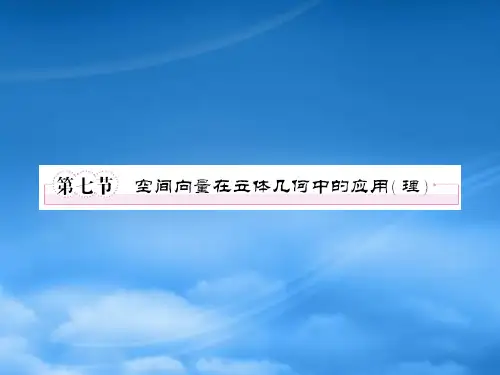 高三数学一轮复习 第九章《立体几何》97精品课件