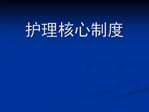 护理核心制度ppt课件