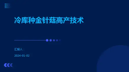 冷库种金针菇高产技术
