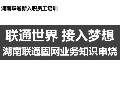 固网业务知识