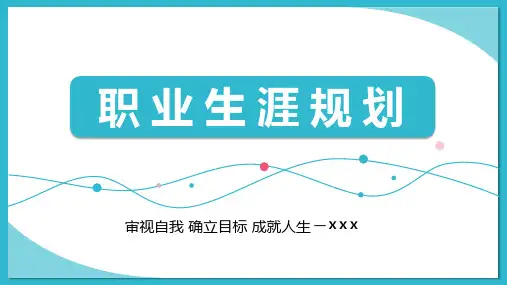 大学生职业生涯规划PPT课件模板