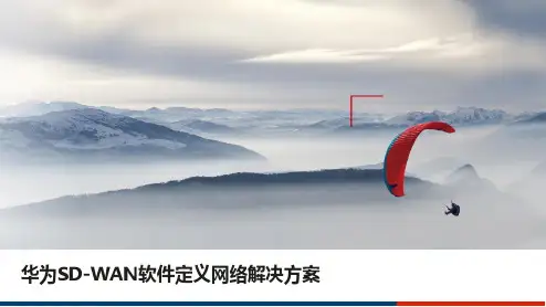 华为SD-WAN软件定义网络解决方案
