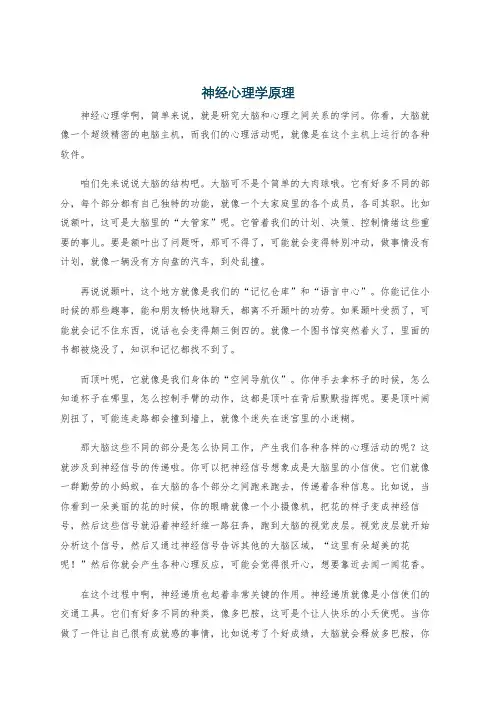 神经心理学原理