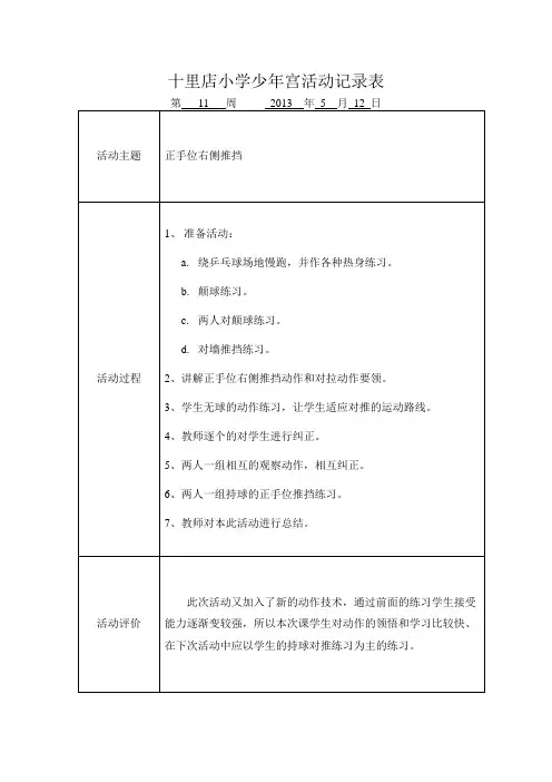 少年宫活动记录表-11