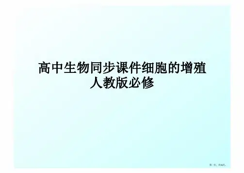 高中生物同步细胞的增殖人教版必修1-PPT