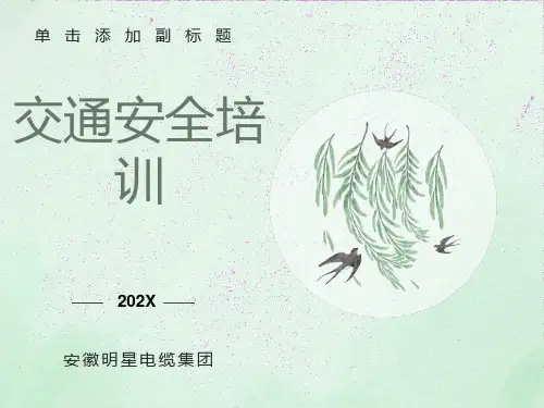 企业员工交通安全培训