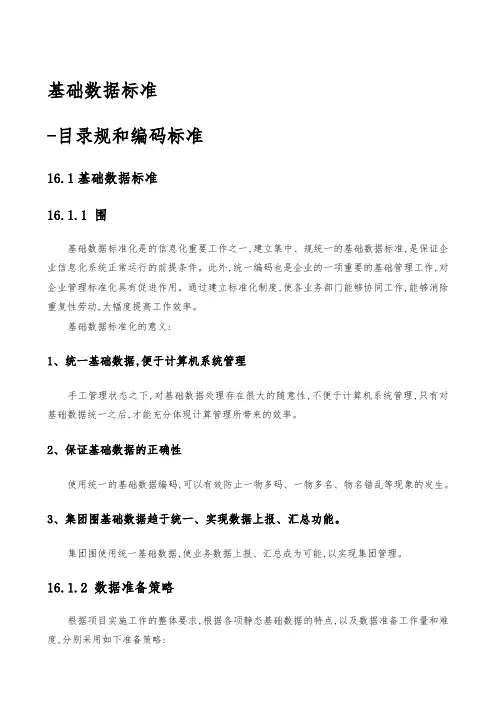 基础数据标准与描述(参考数据格式表示法)