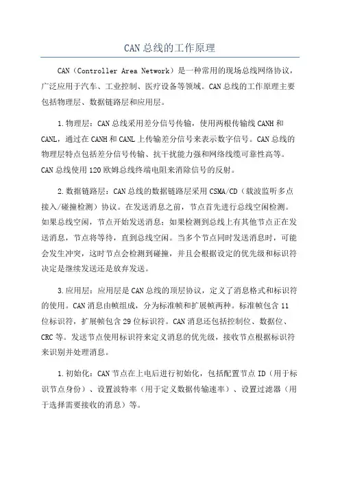 CAN总线的工作原理