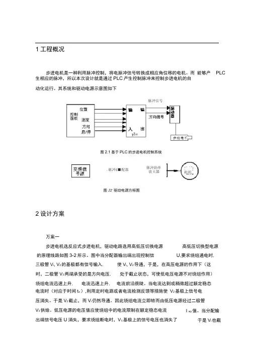 (完整版)基于PLC的步进电机控制系统的设计与实现开题报告zz