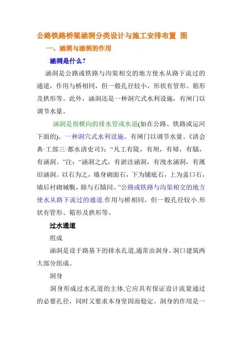 公路铁路桥梁涵洞分类设计与施工安排布置图