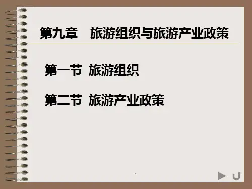 第九章旅游组织与旅游产业政策PPT课件