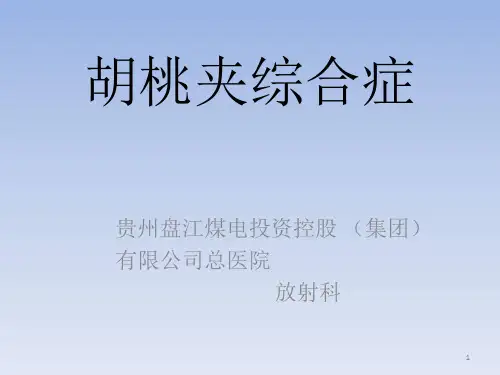 胡桃夹综合症PPT课件
