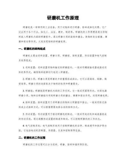 研磨机工作原理