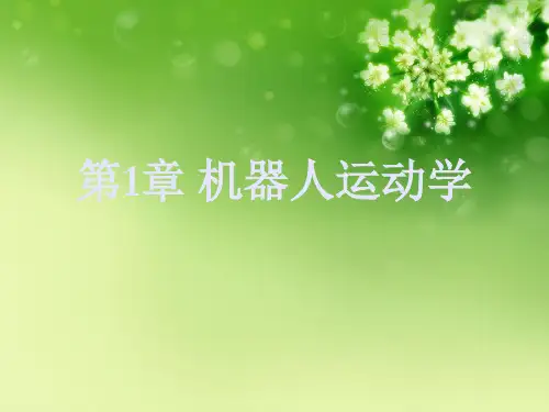 第1章 机器人运动学优秀课件