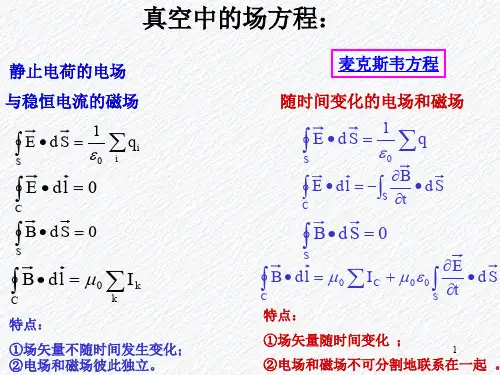 第五章随时间变化的电磁场