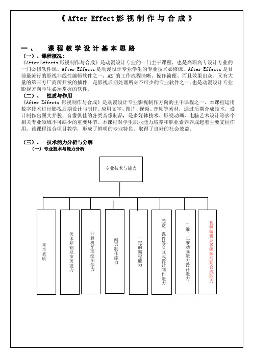 AE教学设计