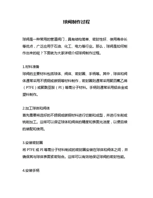 球阀制作过程