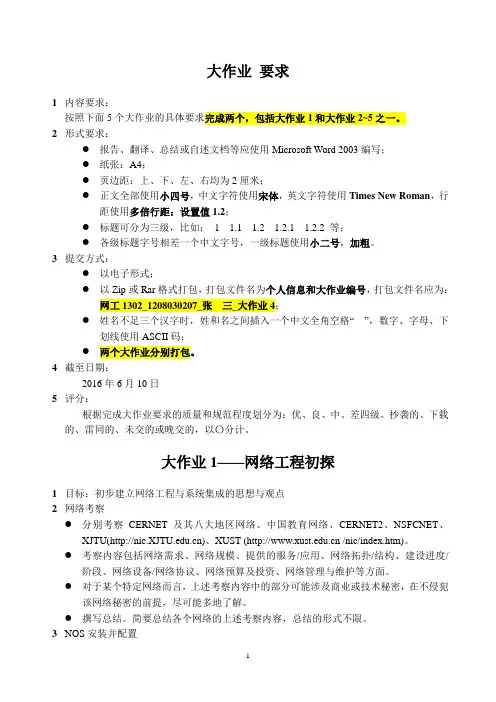 网络工程-大作业