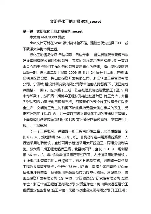 文明标化工地汇报资料_secret