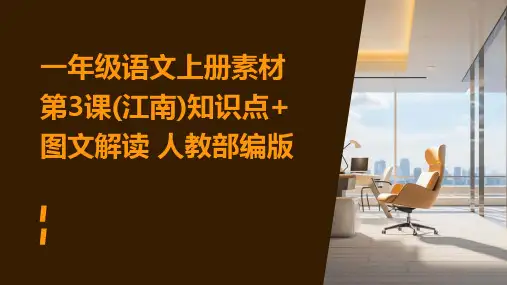 一年级语文上册素材第3课(江南)知识点+图文解读+人教部编版