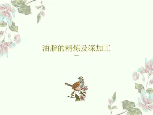 油脂的精炼及深加工61页PPT