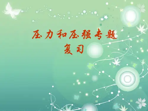压力和压强专题复习PPT教学课件