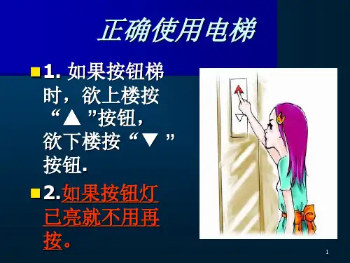 特种设备电梯安全使用图解