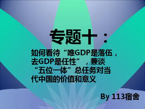 毛概演讲PPT