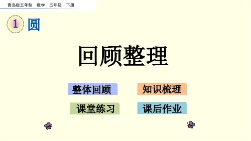 青岛版数学课件(五下)回顾整理