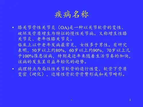 中医治疗骨性关节炎PPT课件