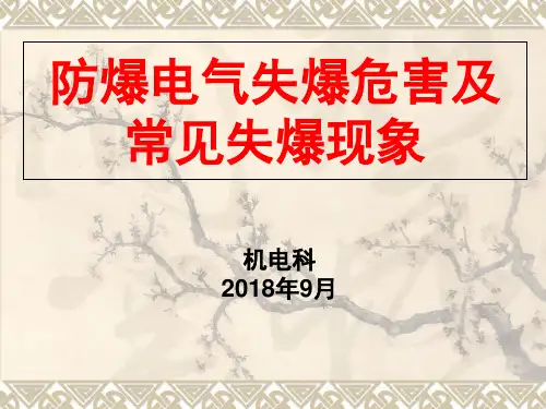常见失爆现象PPT课件