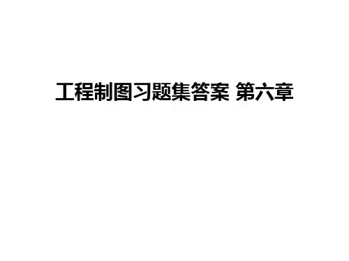最新工程制图习题集答案 第六章